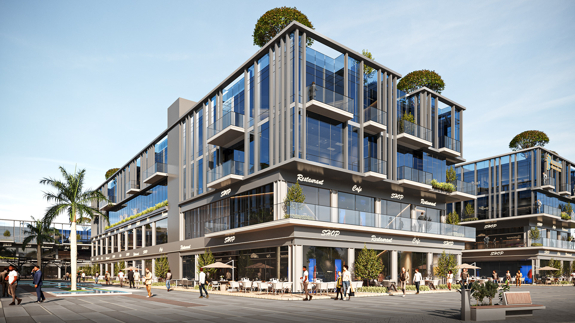 panorma blue mall（全景蓝色购物中心）丨Hafez Consultants-9