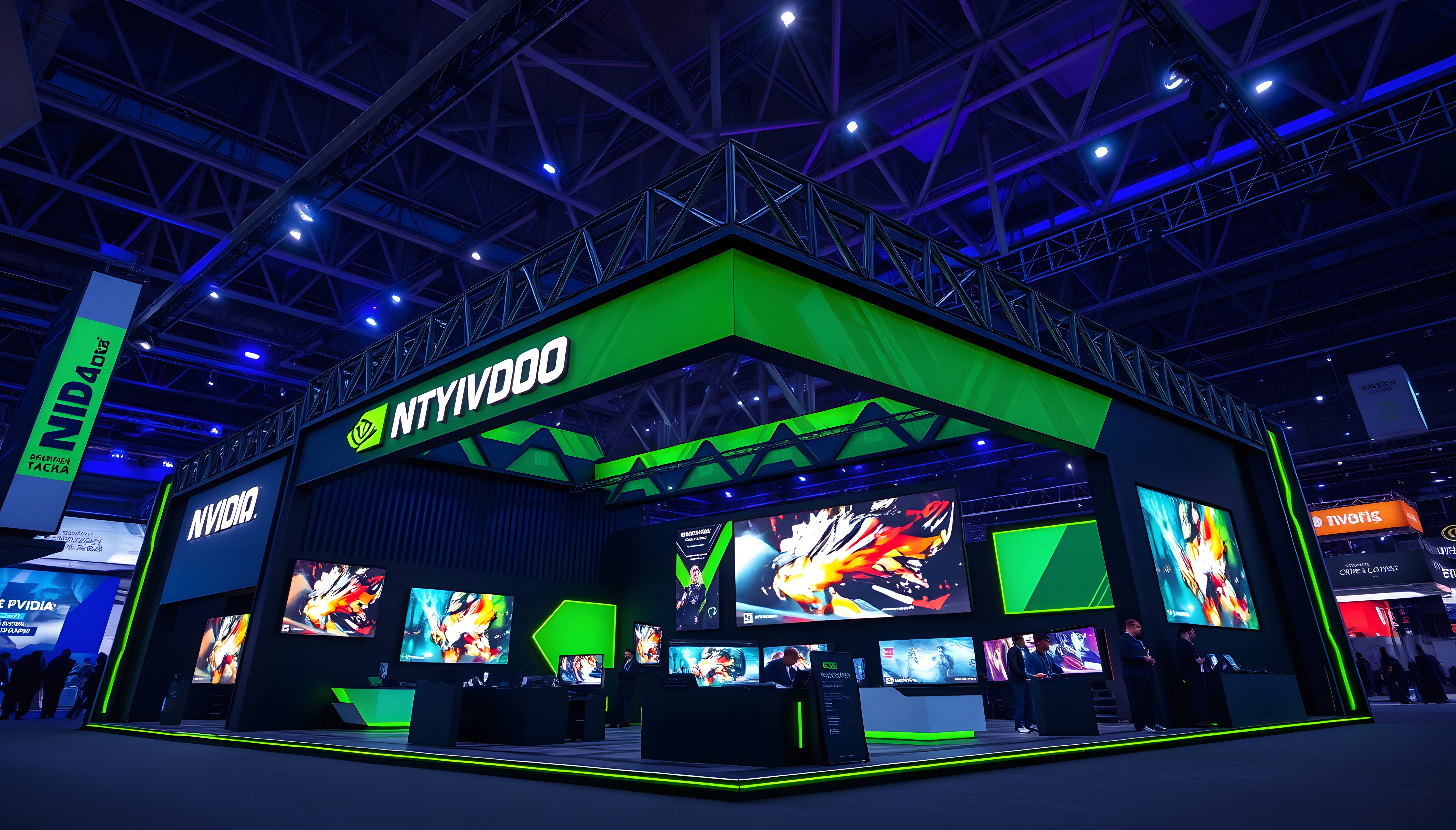 NVIDIA game exhibition booth.-21