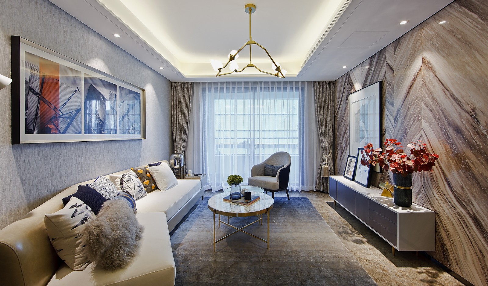 杭州招商春秋华庭 B 户型样板房空间摄影-8