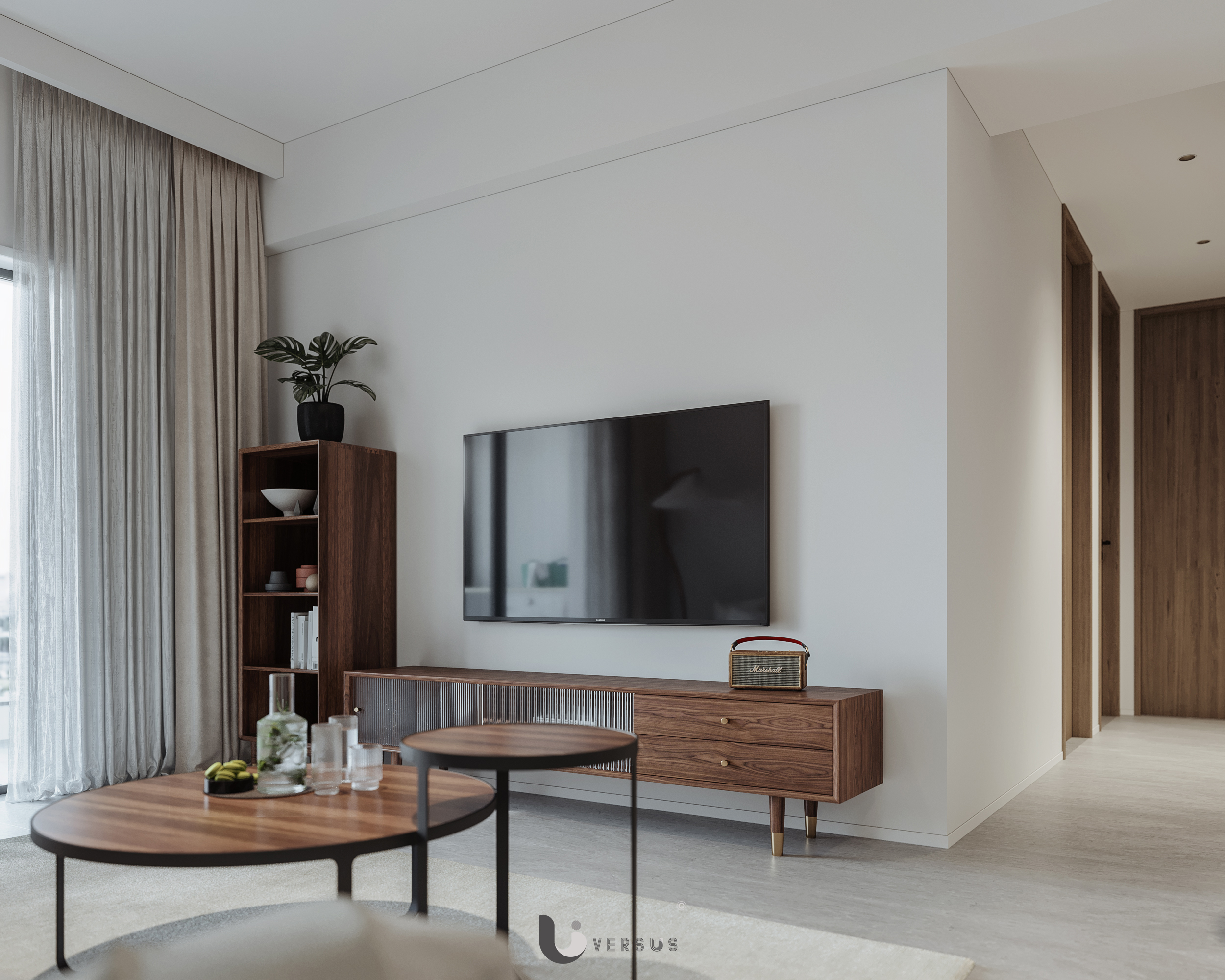 北欧风平层设计案例丨奶昔呀-12