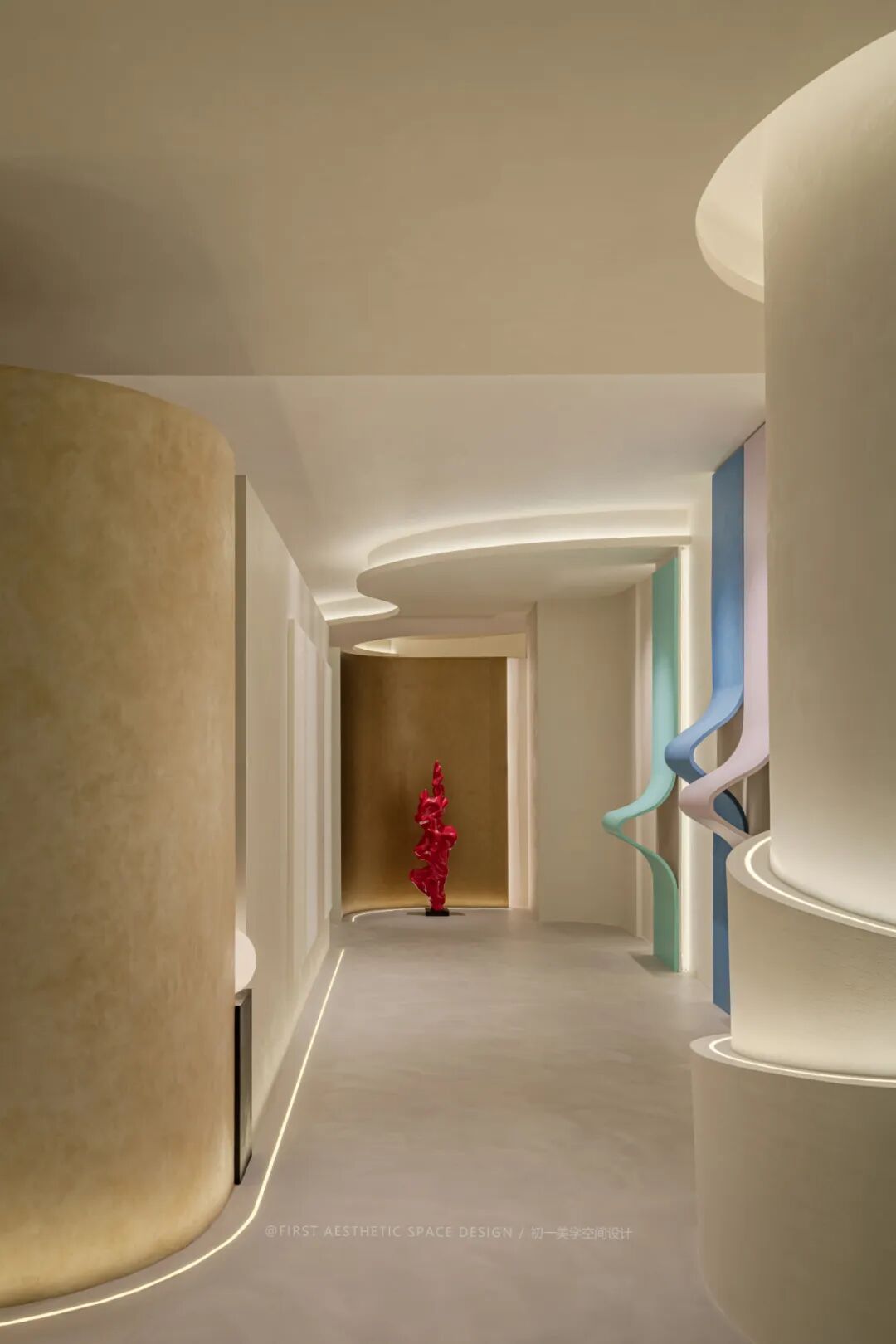 TULLIO艺术涂料展厅设计丨初一美学空间设计-7