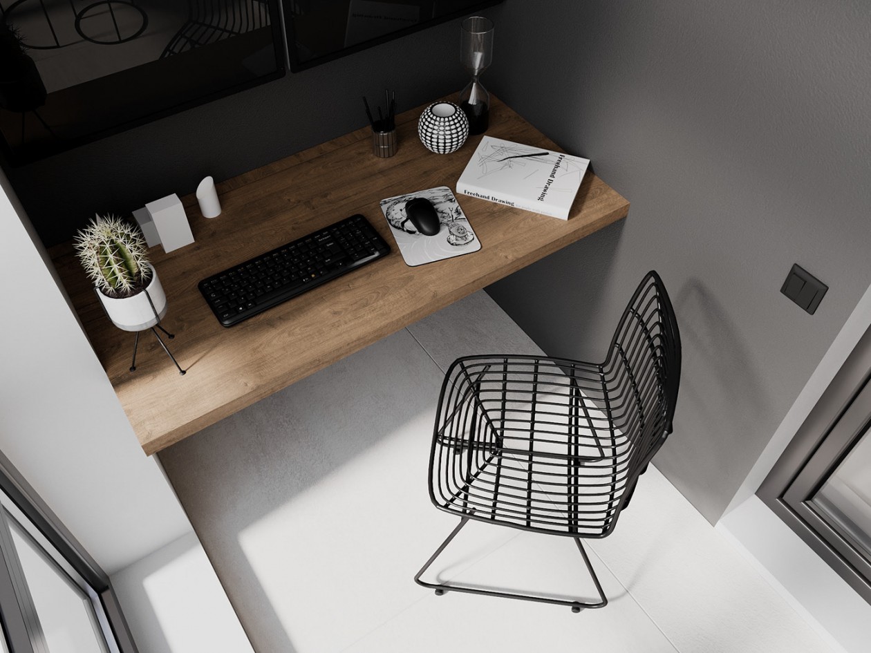 乌克兰 48.8㎡工业风质感公寓-16