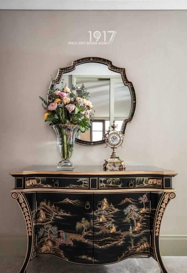 缤纷1917软装丨平层丨优雅新古典，把贵族范儿带入家中-3