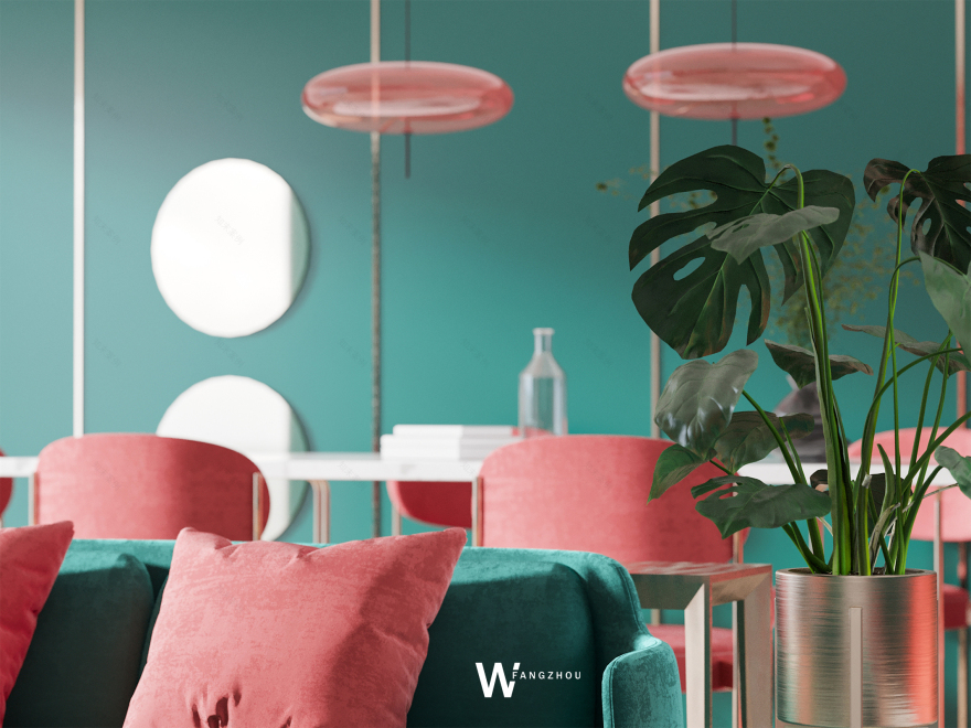 2019 潘通流行色珊瑚橙之软装搭配设计-24