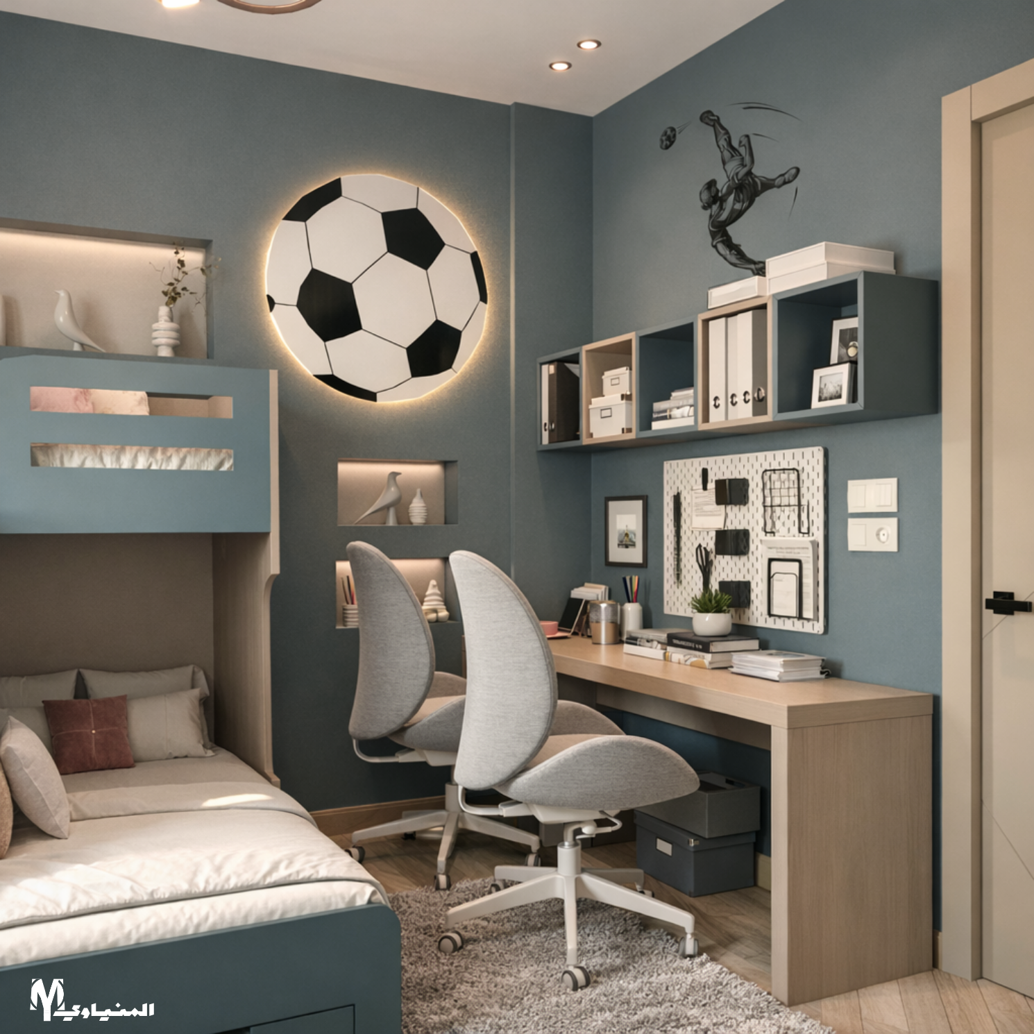 Space-Saving Kids Bedroom | Design for 3 Kids in 10 m²-21