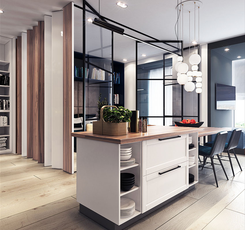 50㎡ LOFT 风女子公寓-7