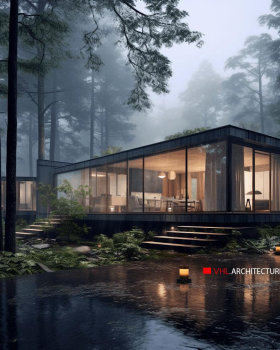Villa in the forest by VHLArchitects