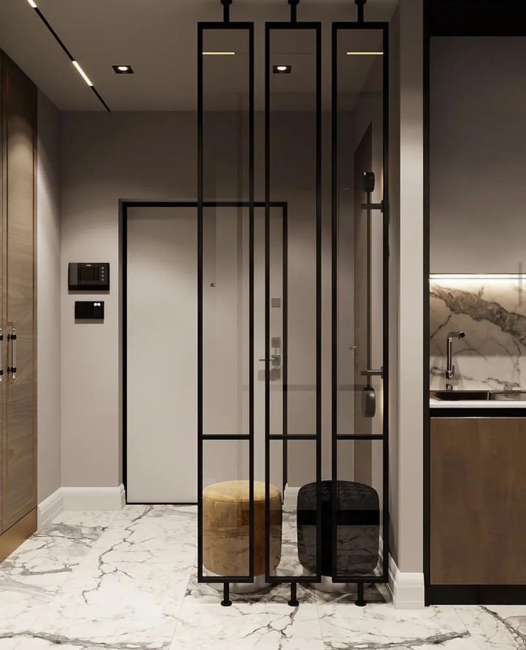 500㎡联排别墅,现代东方诗意空间丨东易日盛北京原创别墅分公司-17