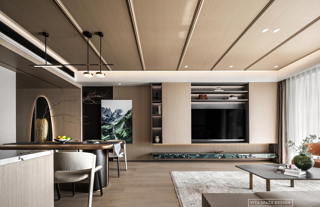 半岛城邦 138㎡原木风样板间丨维塔空间设计-32