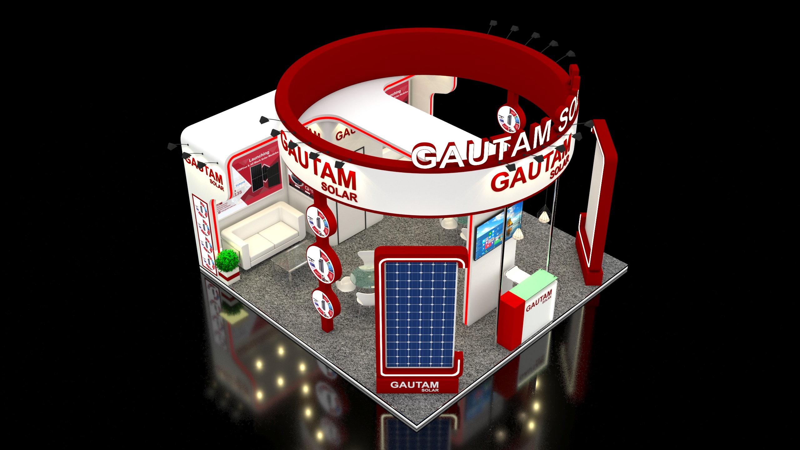 gautom solar 6x6 3 side open-3