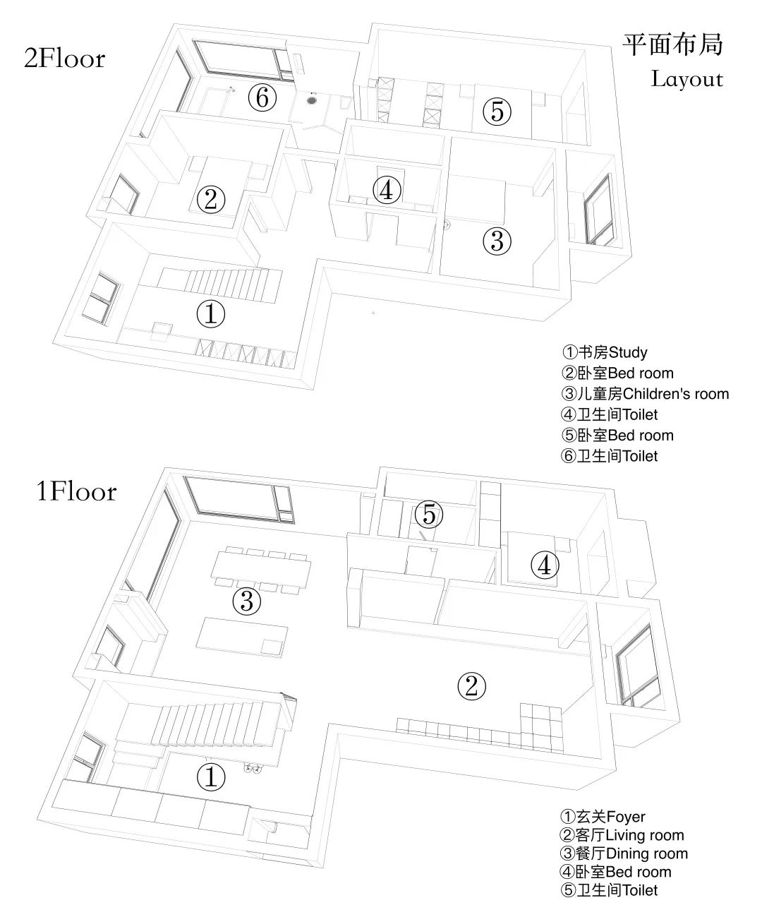 现代极简诗意居所 · 西安浐灞半岛 310㎡顶跃设计丨中国西安丨青马设计-54