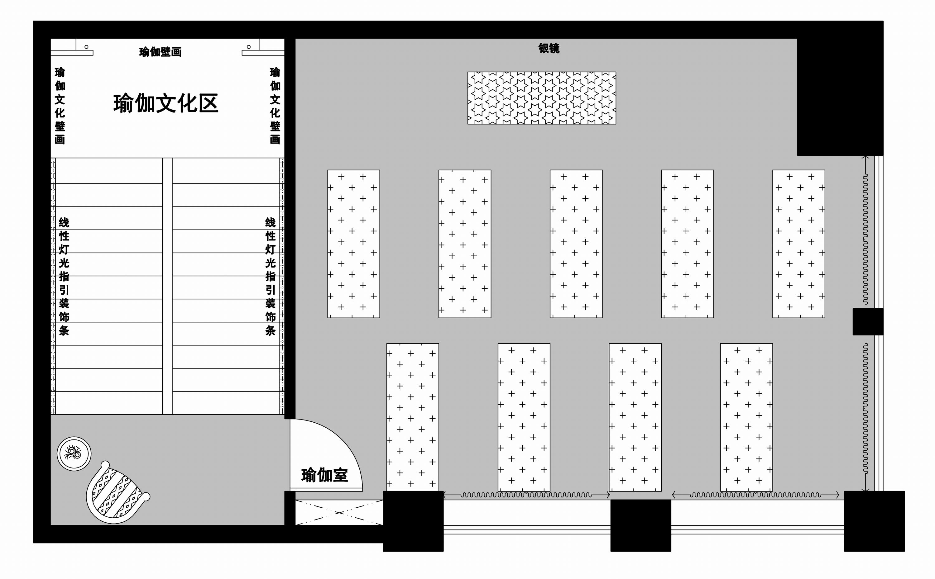 双斌设计打造 150 平米瑜伽馆,绿色楼梯间成亮点-12