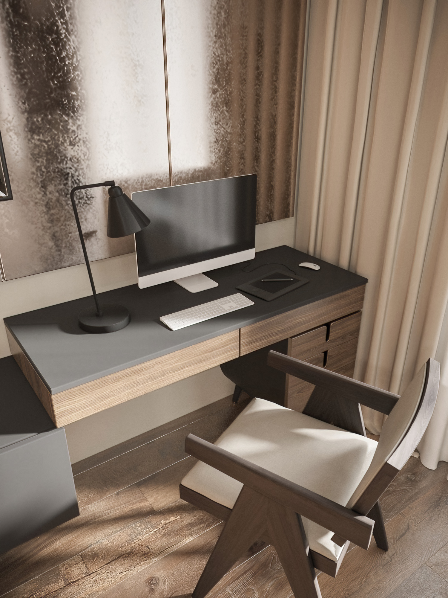 Квартира для девушки в стиле Джапанди-5