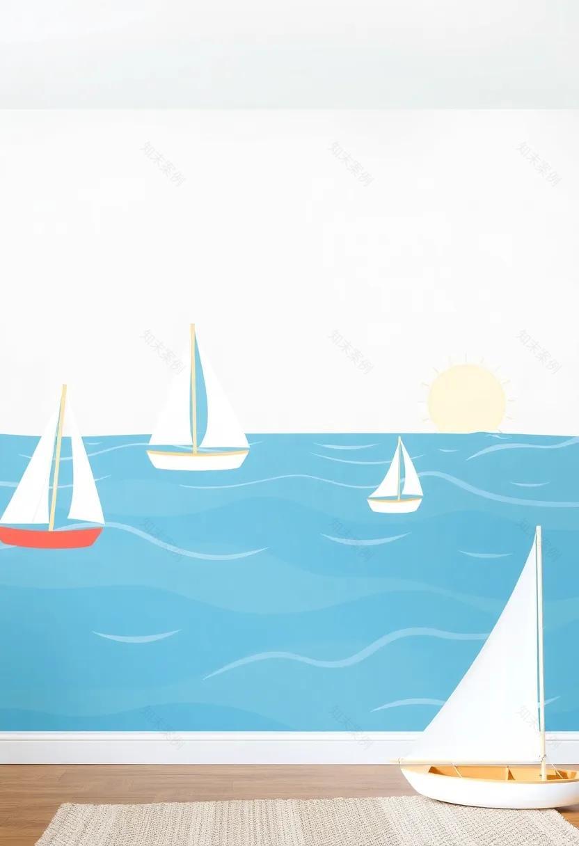 Sail Away 设计以帆船为灵感的迷人海岸主题儿童房-92
