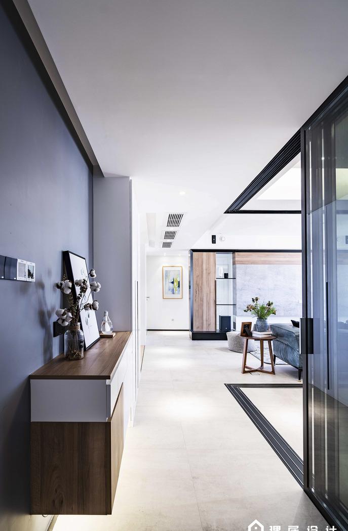 理居设计丨小户型全开放餐厨客书房,空间利用最大化-9