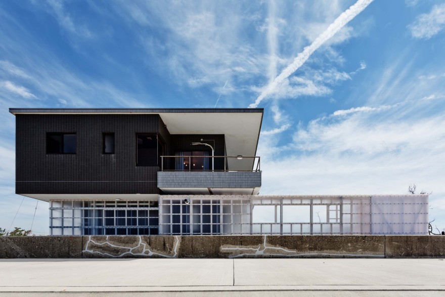 日本海景别墅"重建"设计,解决沙尘问题,视野开阔-5