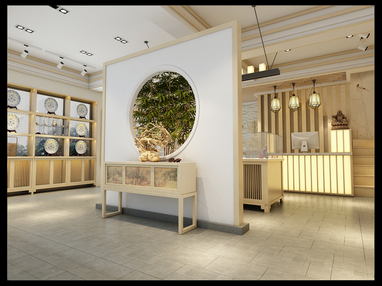 现代中式风格茶社-2