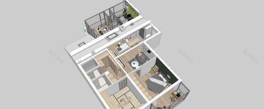 90平米顶层小三居大改造-14
