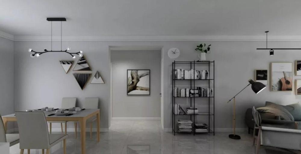 现代简约家居,暖灰大理石空间设计-14