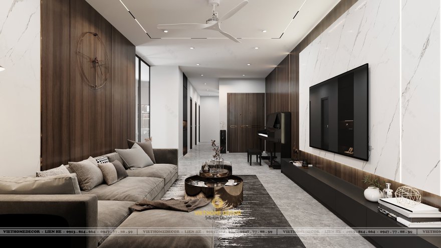 Trung Yên Plaza高档公寓室内装修丨越南河内丨Viet Home Decor-5