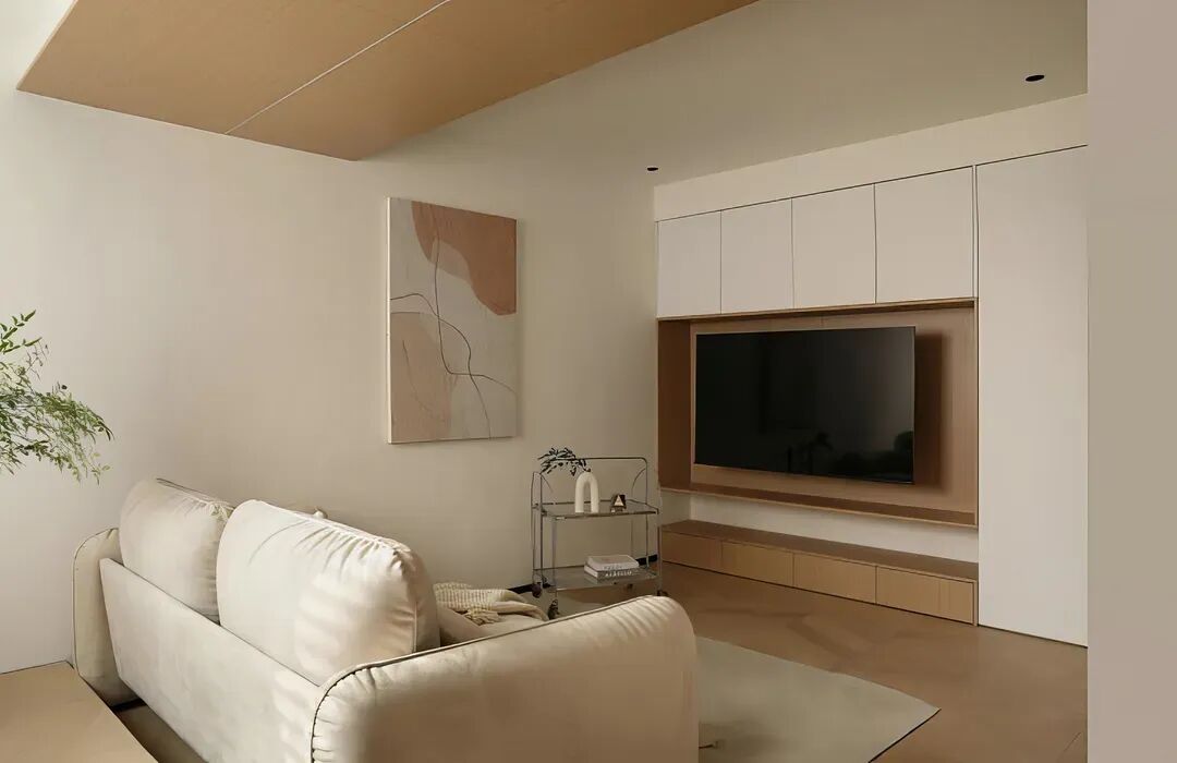 62㎡原木风一居：9万打造退休生活理想家-8