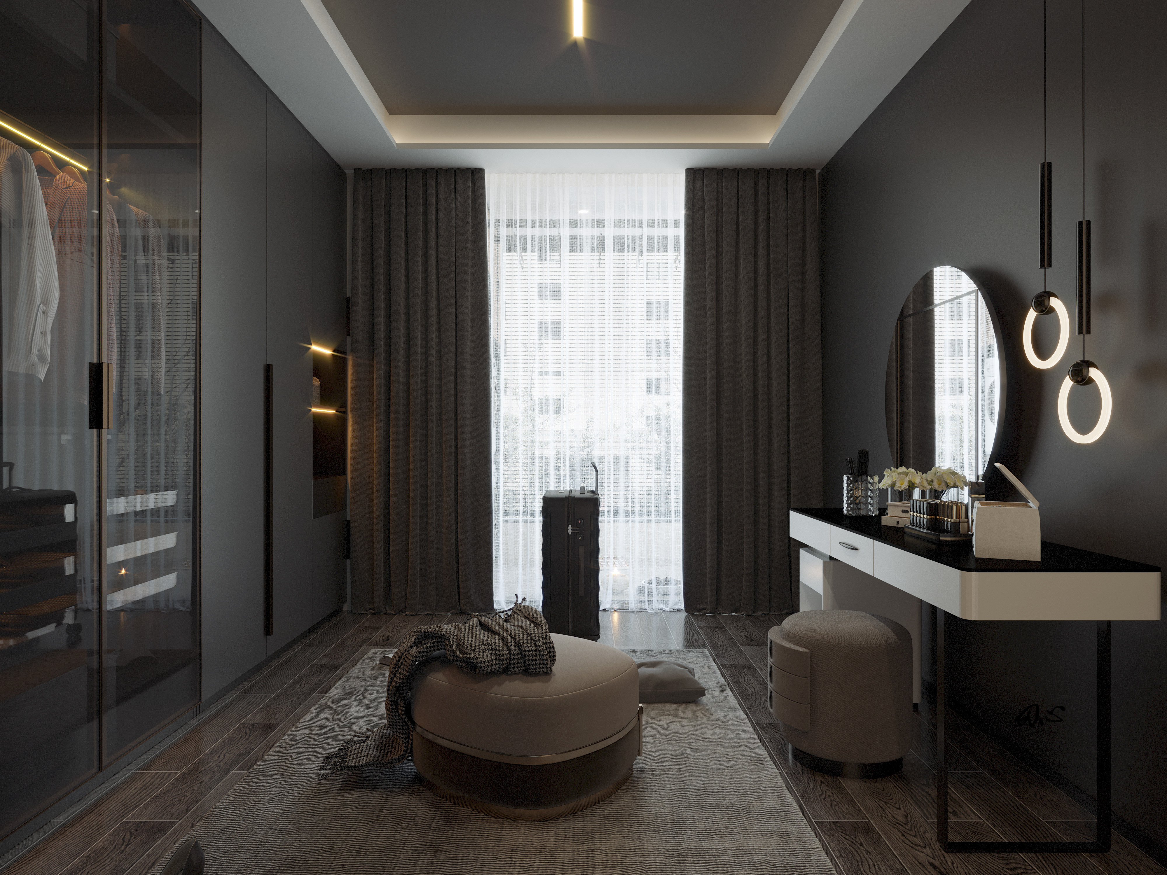 现代高级黑室内设计-13