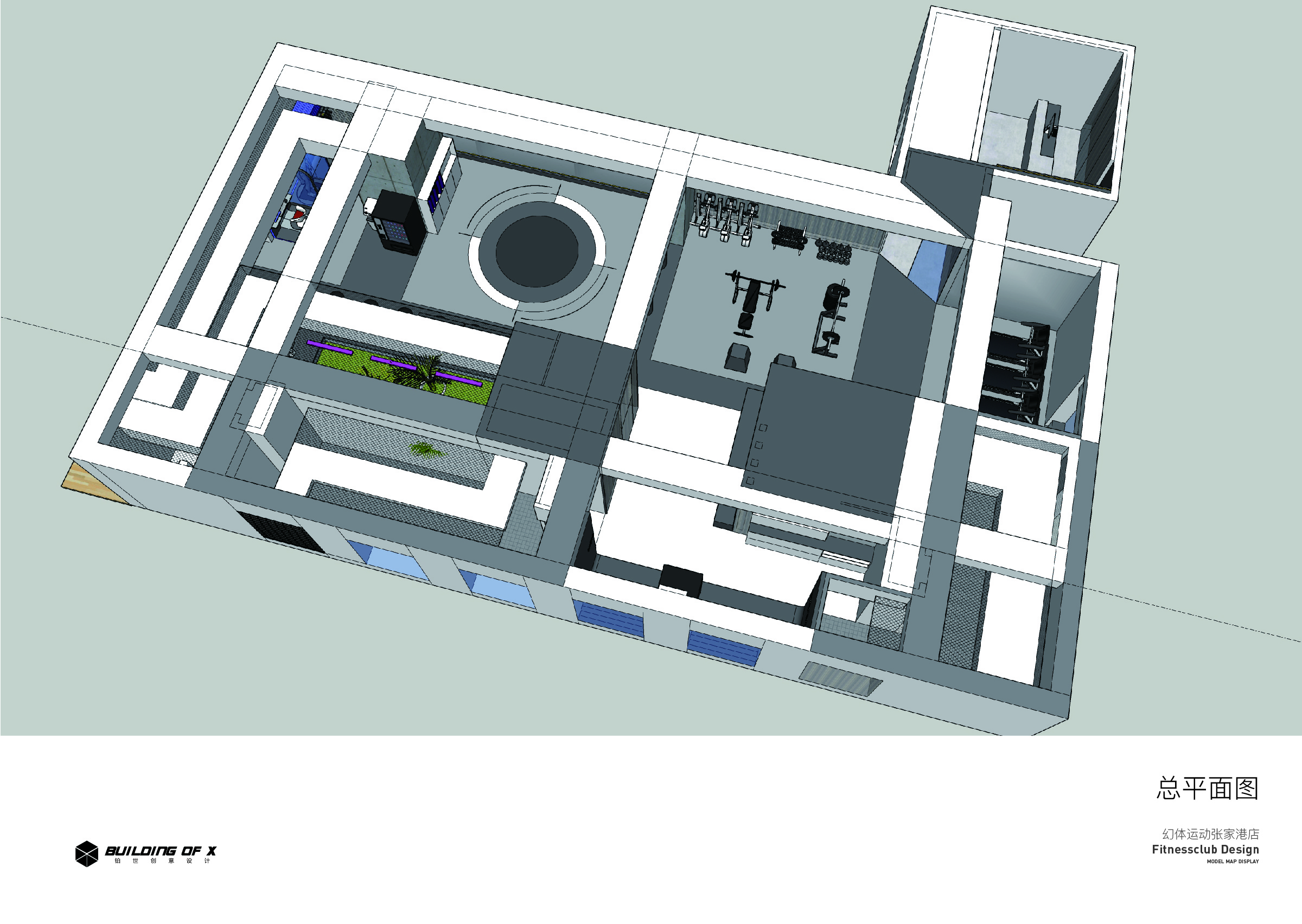 幻体运动张家港店---FITNESSCLUB DESIGN 商业空间设计-5