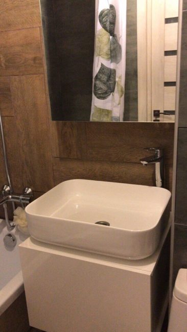 男士自制仿石木风格卫生间-16