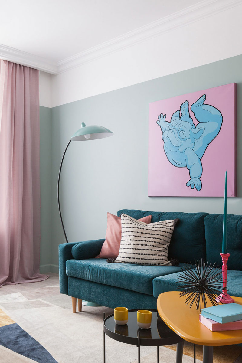 色彩斑斓的莫斯科 50 平米出租公寓-6