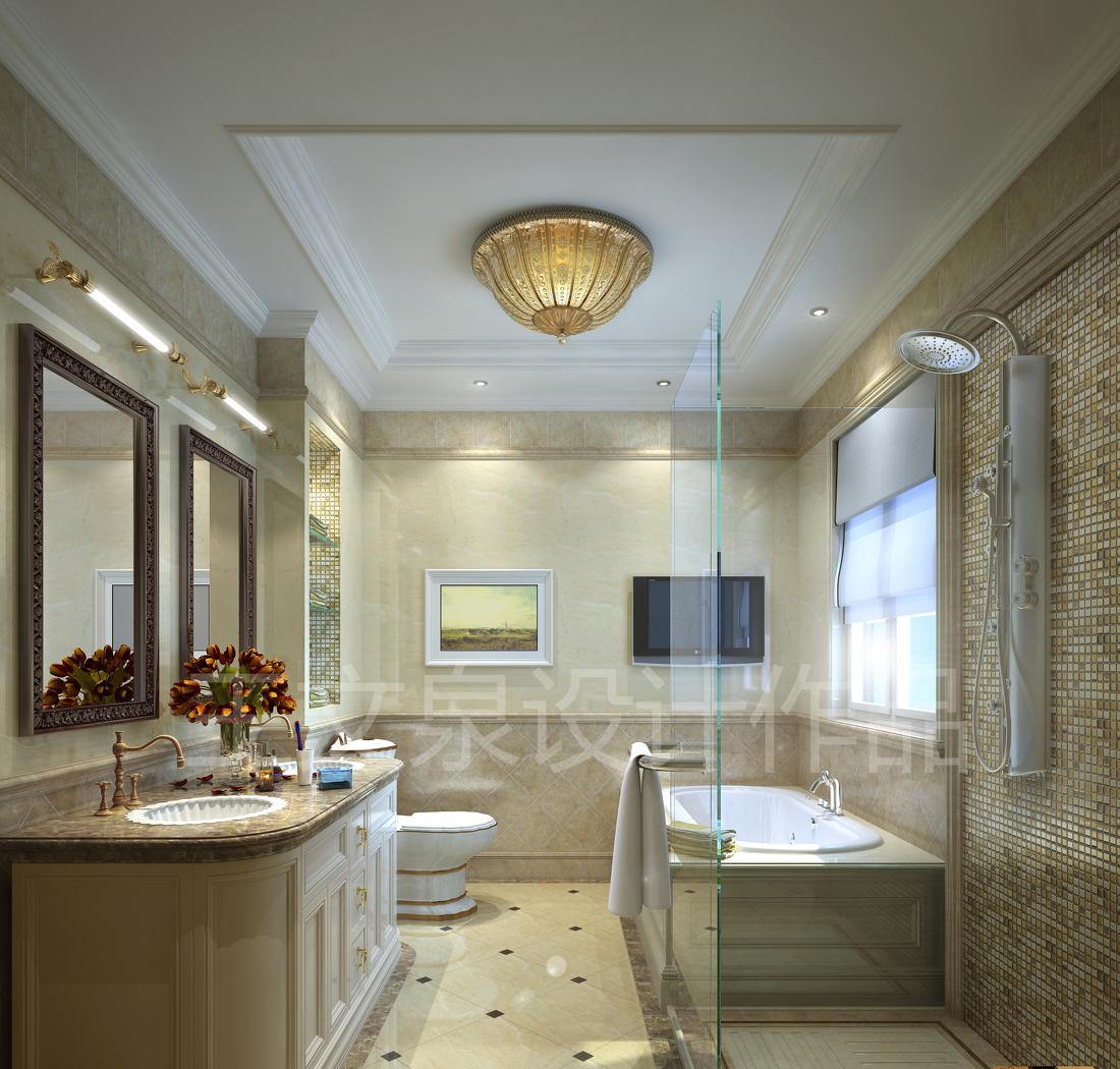 
法式欧式新中式别墅设计作品王文泉22 -9