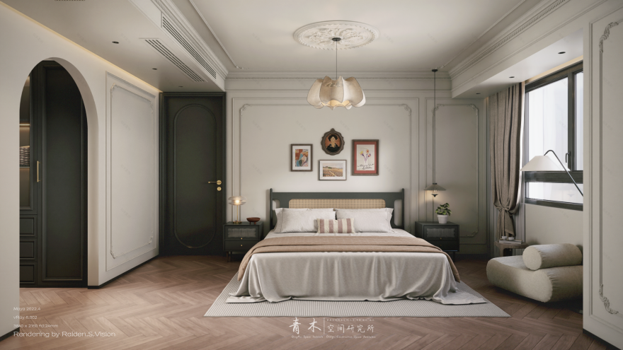 法式复古家居空间设计丨中国阜阳丨青木空间研究所-49