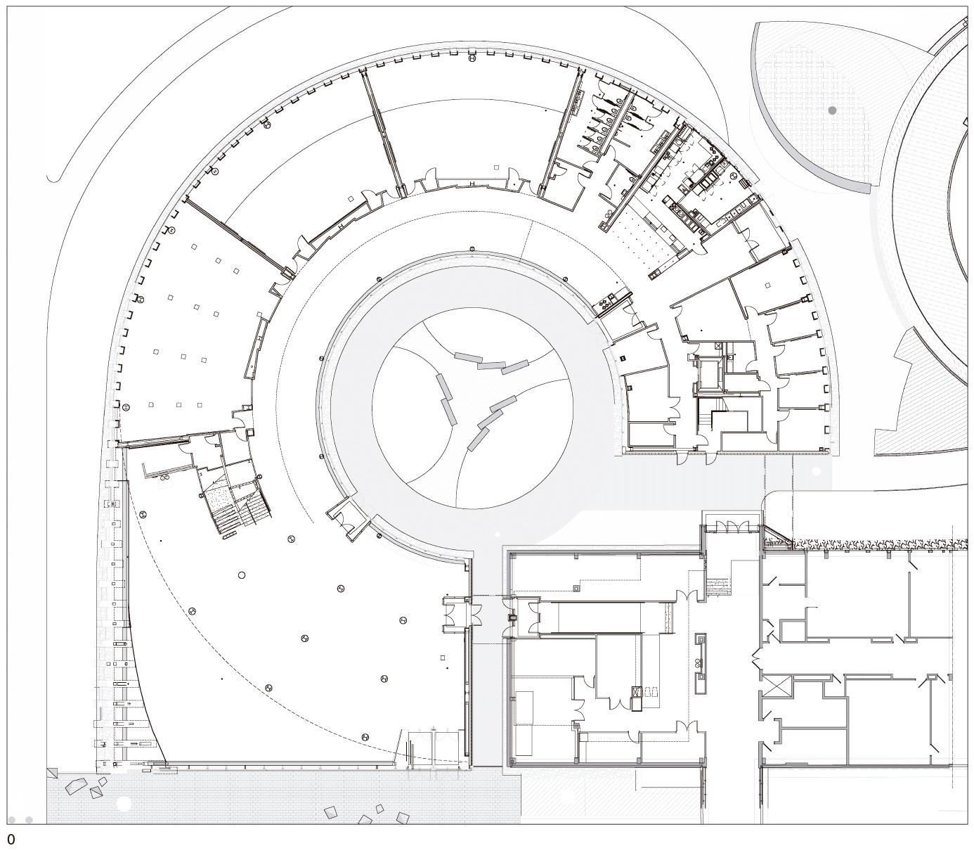 圆形布局打造高效学习空间-16