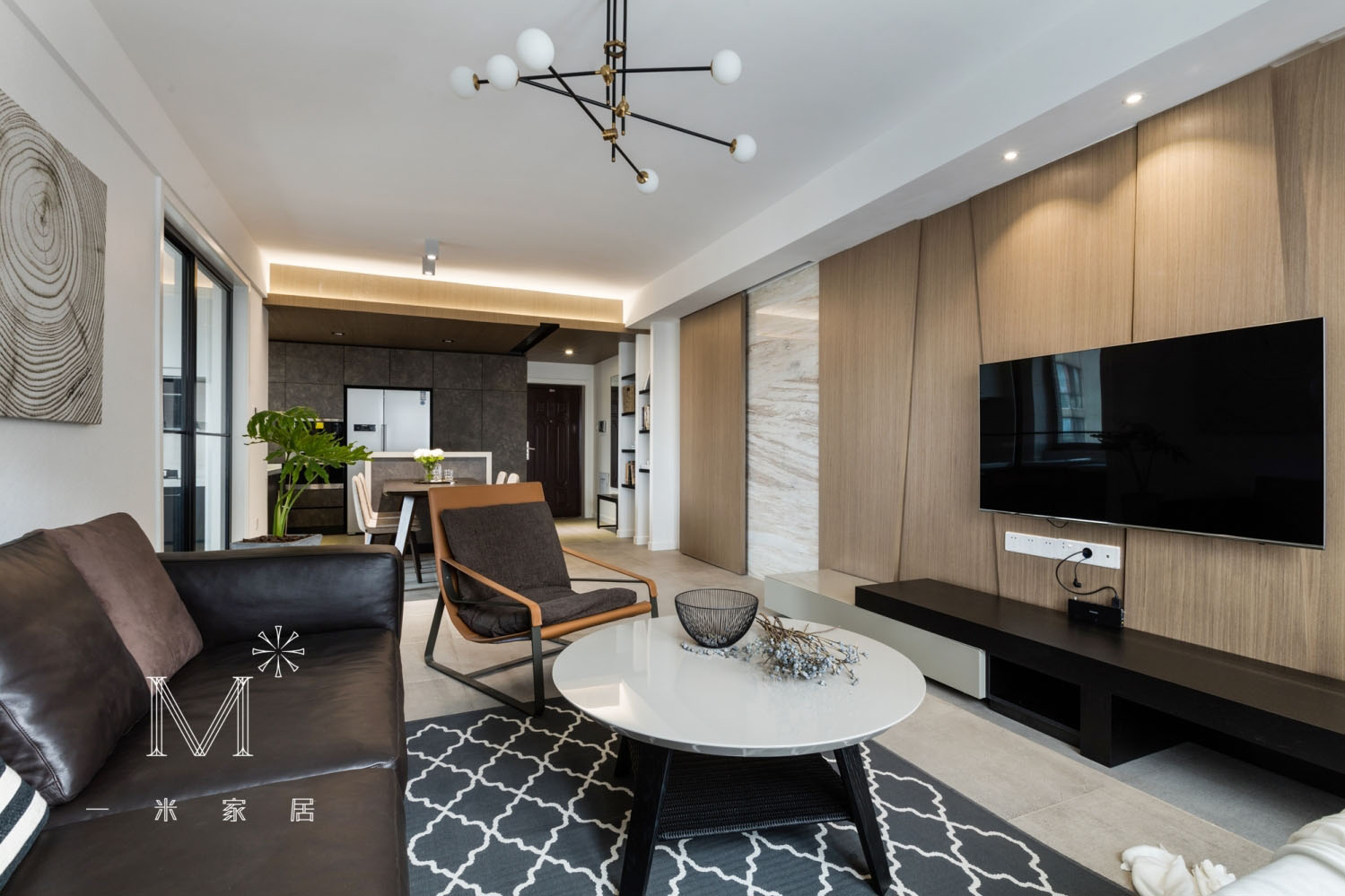 【一米家居】 ◣ 年 轮 ◥ 115m2 现代风-10