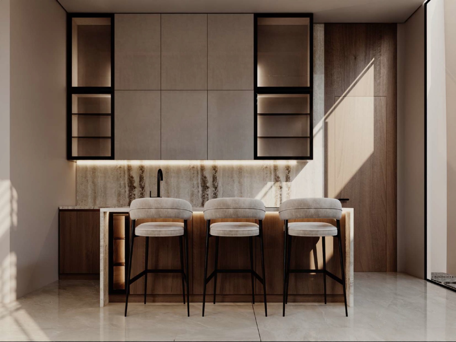 Reception & Dining design villa-1