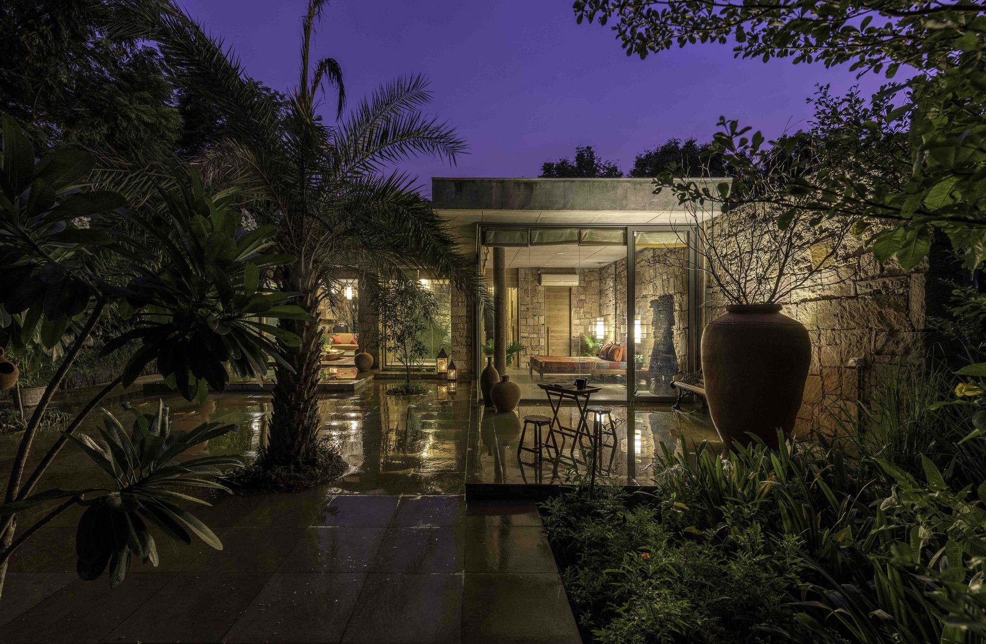 石头屋丨印度丨The Grid Architects-29