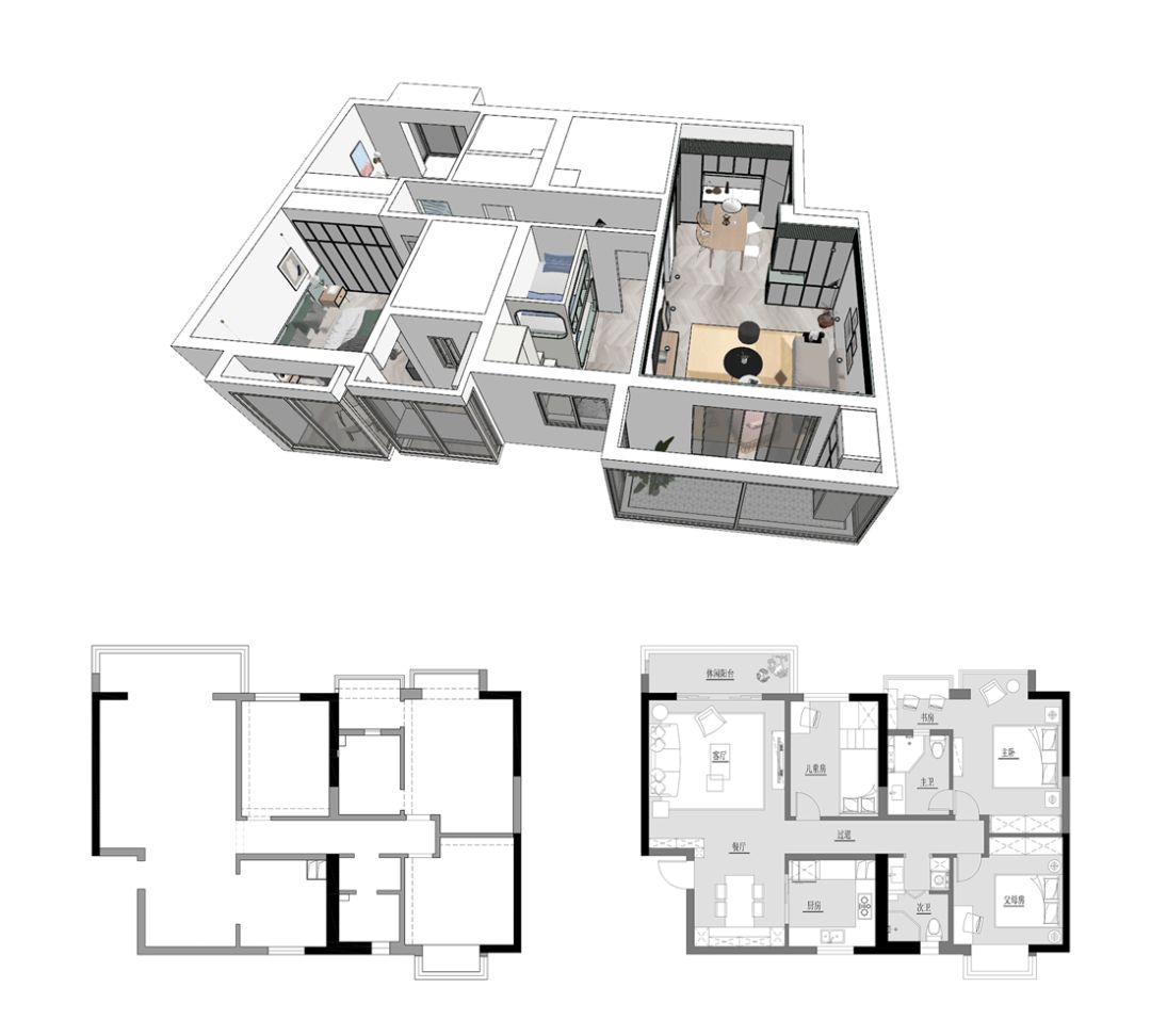 成都二手房翻新设计丨中国成都丨清羽设计-19