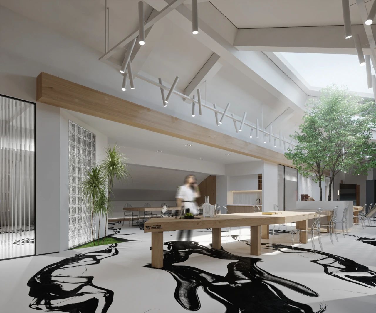 现代极简特色办公环境设计-12