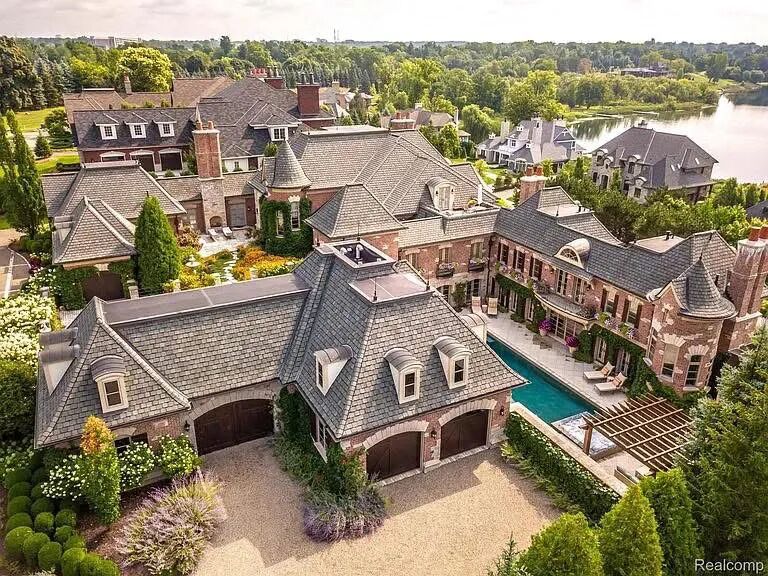 豪宅鉴赏｜密歇根湖畔的意大利风情庄园-6