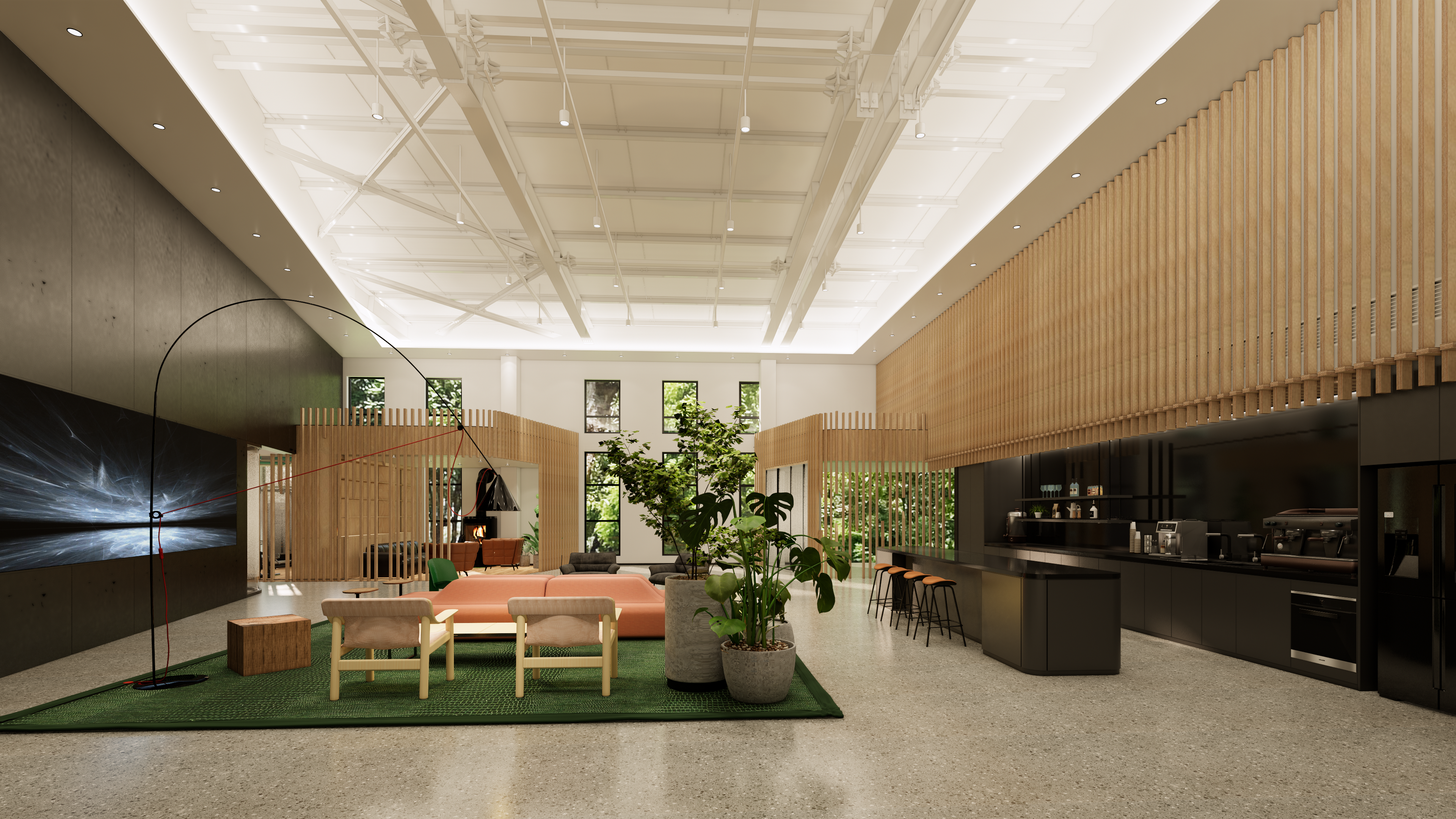 精品总部办公空间设计  前厅空间-2