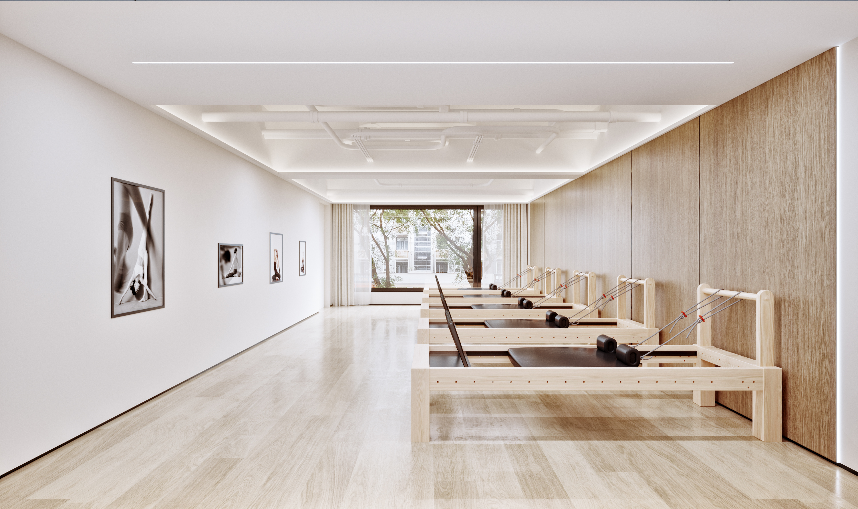 现代简约风瑜伽馆设计丨鸿烨表现-7