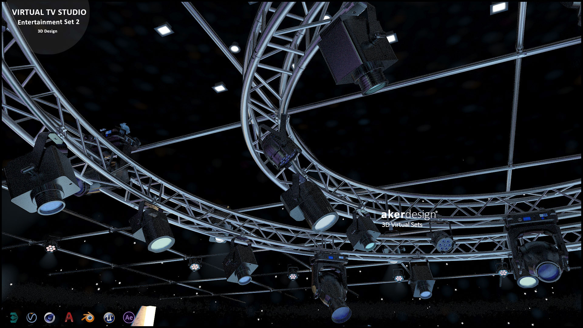 Virtual TV Studio Entertainment Set 2-20