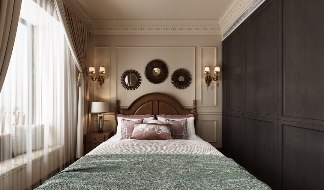 复古美式风室内设计丨居然装饰北四二部-27