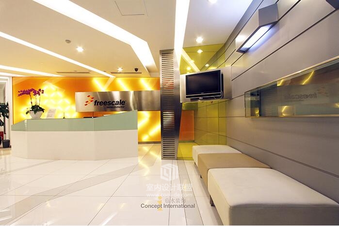 【临水装饰】飞思卡尔(创新风格)办公空间设计-4