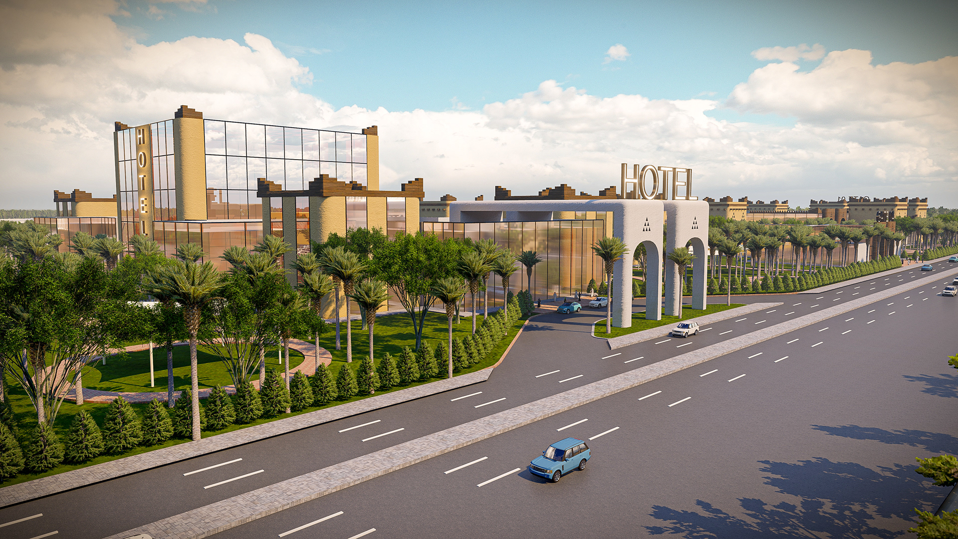 Commercial complex and fuel station project-5