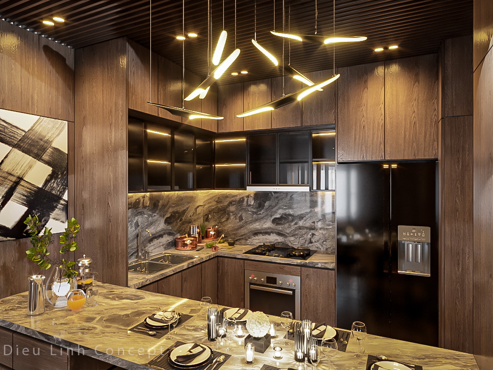 Sketchup公寓室内模型丨Dieu Linh-7