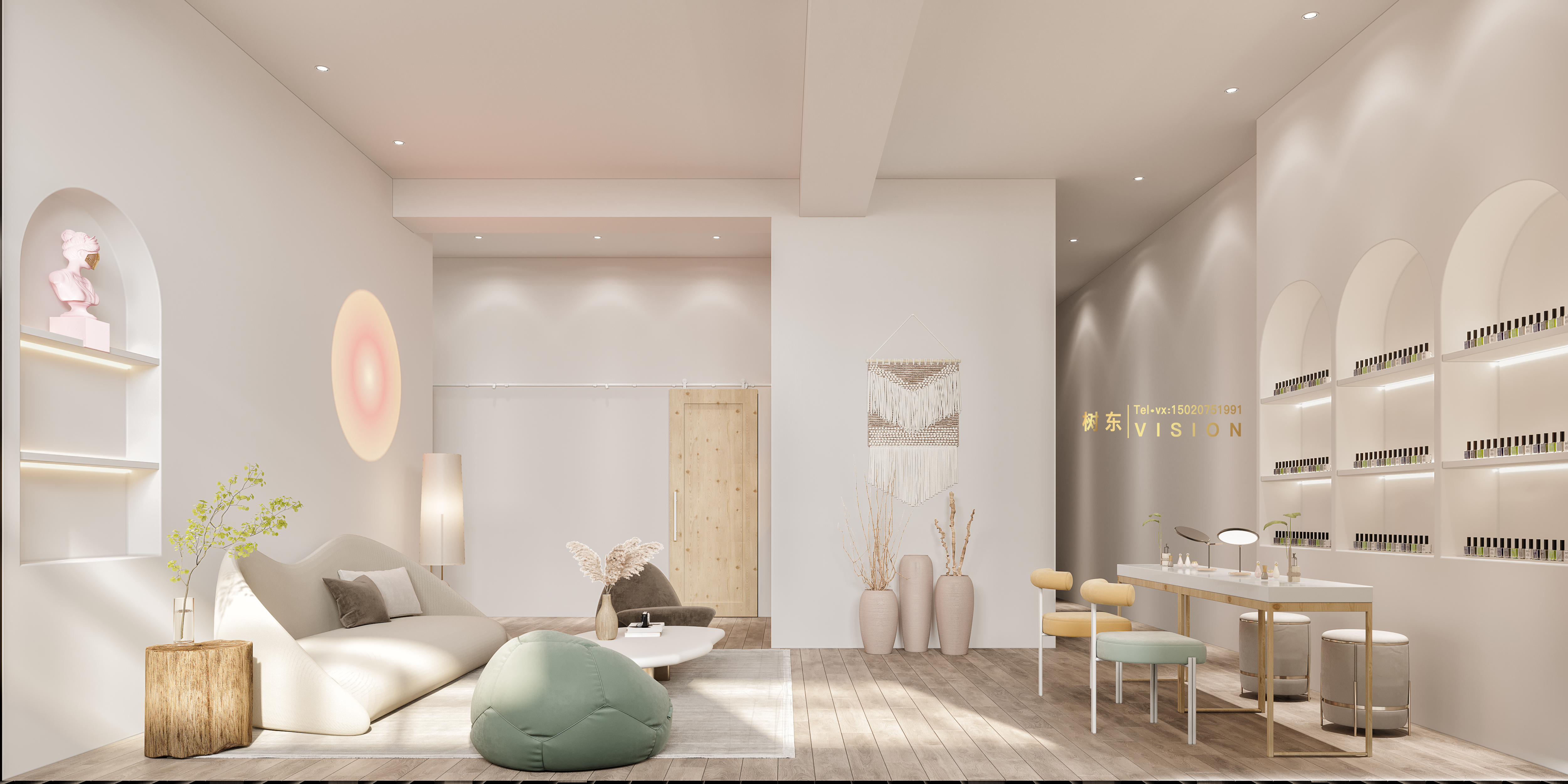 现代美容院设计案例-5