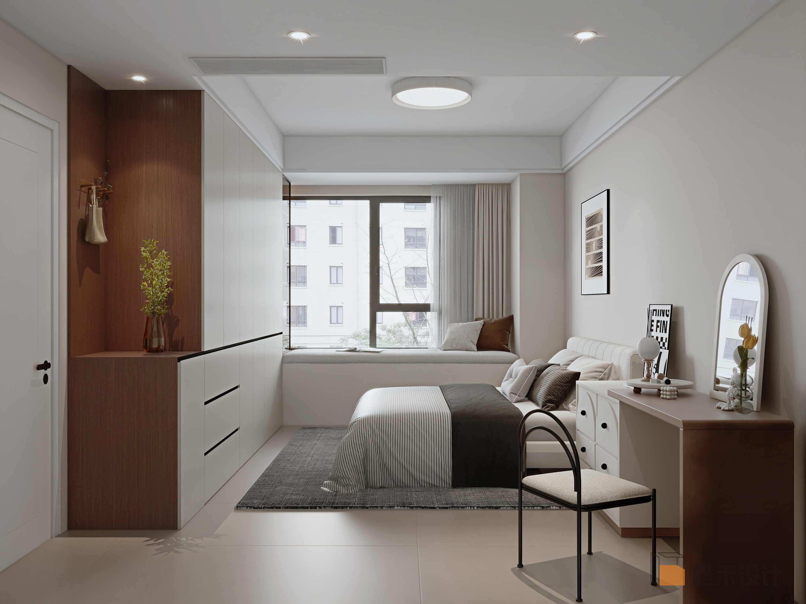 酷家乐画个家装效果图-现代简约带点中古风风-7