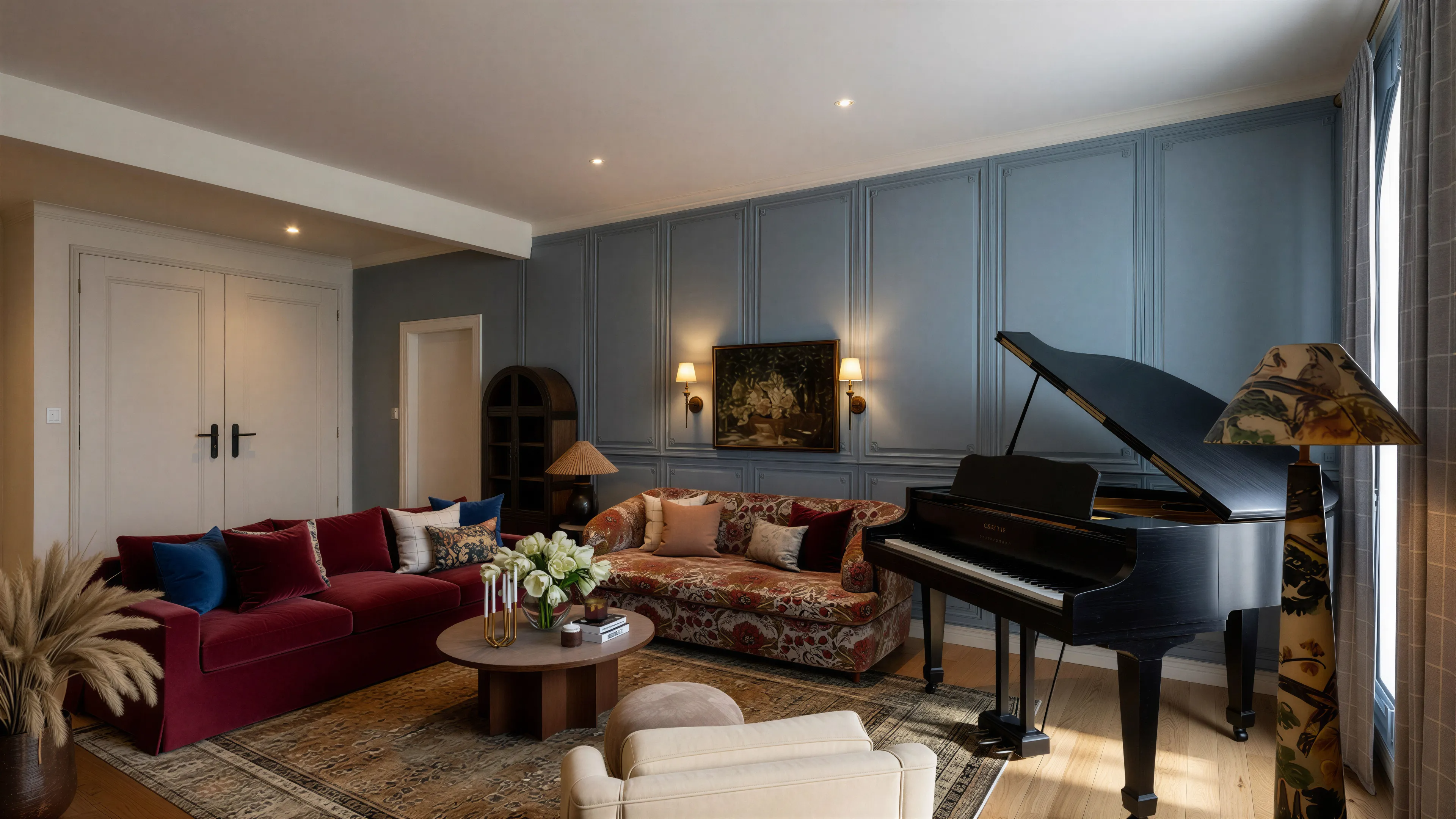 Modern Transitional & Soft Eclectic | Living Room-4