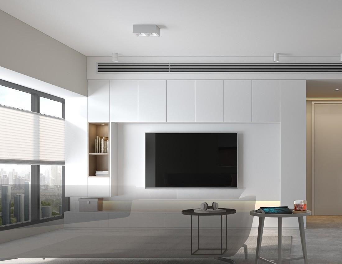 平层诗意栖居 | 灰阶 X 木色打造舒适五口之家-16