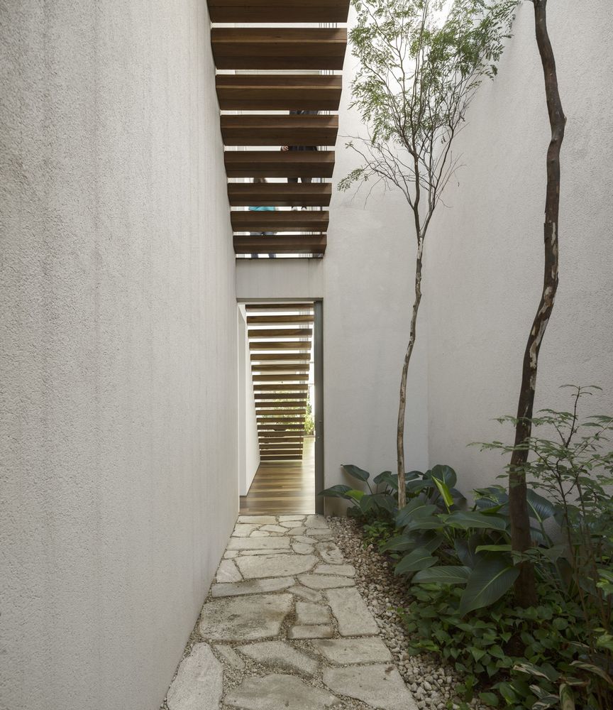 巴西圣保罗简约别墅,融入自然的绿意生活-42